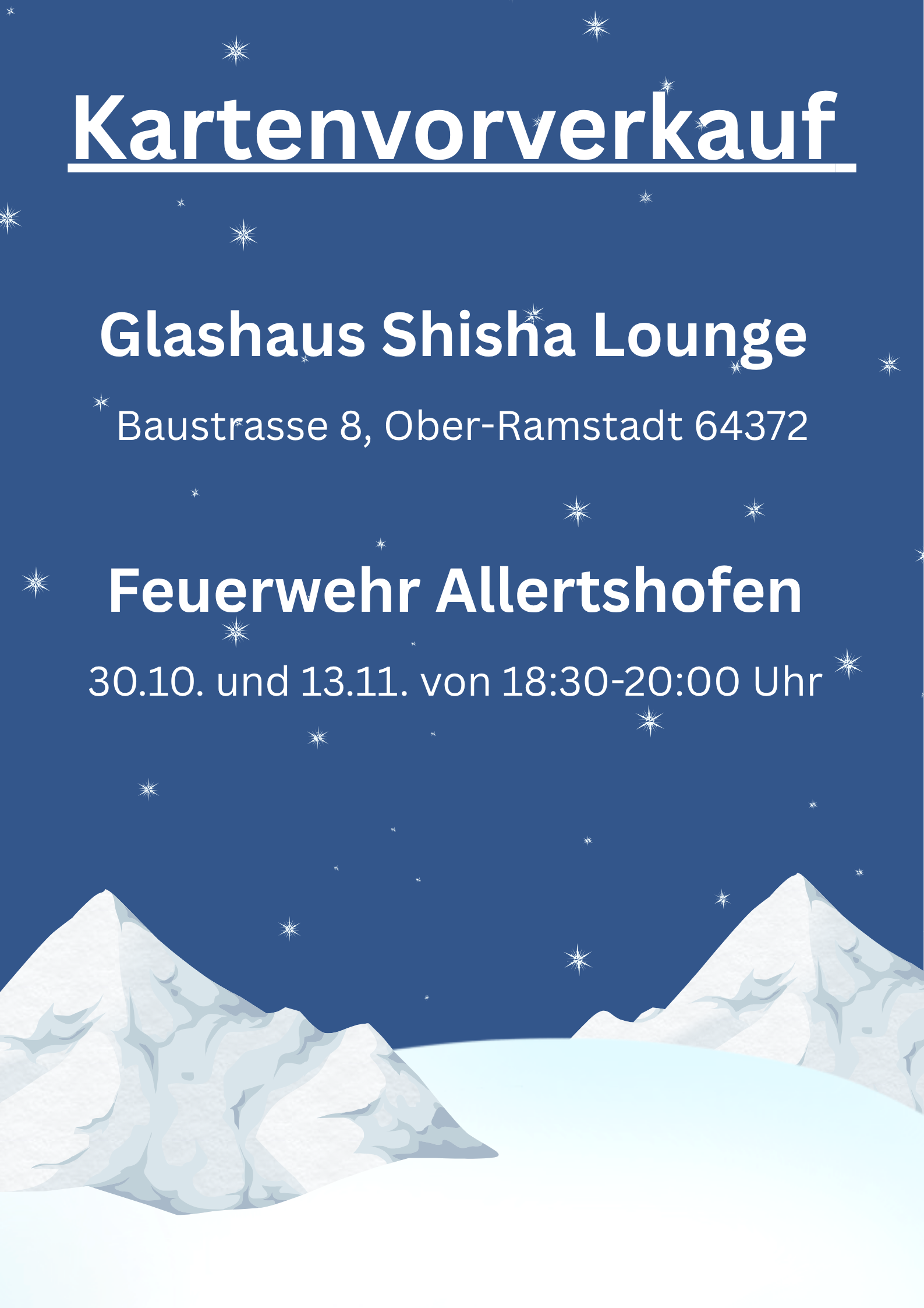 Blue and White Modern Ski Trip Poster   3